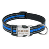 Personalisierbares Hundehalsband aus Nylon mit Reflektoren